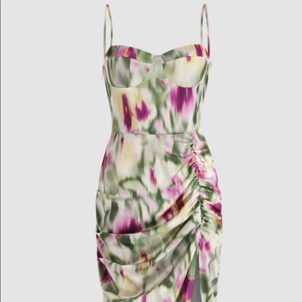 Gorgeous multicolor MIDI dress NEW Medium